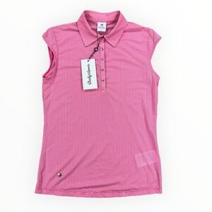 NWT Daily Sports Dahlia Golf Sleeveless Polo Shirt Women's Small Pink